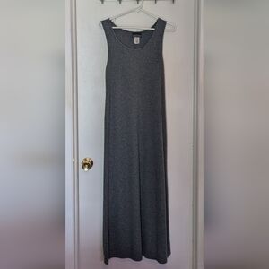 Herman Geist - Gray (Grey) 100% Acrylic Jersey Knit Dress Size Small